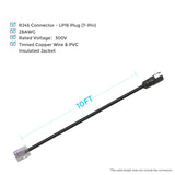 LP16 Plug (7-Pin) to RJ45 10Ft Communication Cable