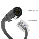 LP16 Plug (7-Pin) to RJ45 10Ft Communication Cable