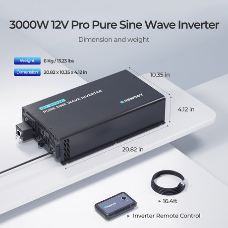 3000W 12V Pro Pure Sine Wave Inverter