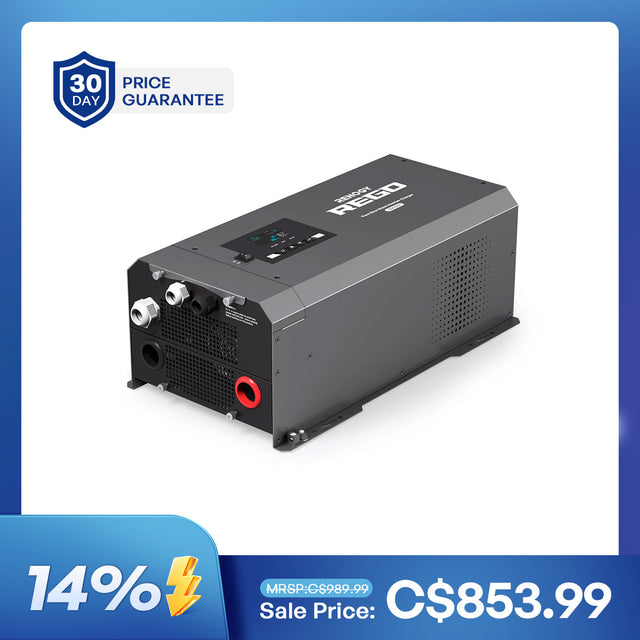 REGO - 12V 3000W Pure Sine Wave Inverter Charger w/ LCD Display