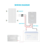 WIRING AND MOUNTING KIT FOR 100W SOLAR SETUP