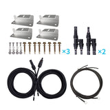 WIRING AND MOUNTING KIT FOR 300W SOLAR SETUP