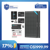 Kit solaire complet Shadowflux 390W 12V avec deux batteries LiFePO4 100Ah Bluetooth et auto-chauffantes