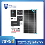 Kit solaire complet Renogy 390 W 12 V avec deux batteries LiFePO4 100 Ah