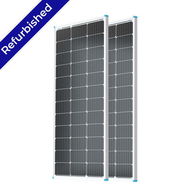 Panneau solaire monocristallin 100 watts 12 volts remis à neuf 