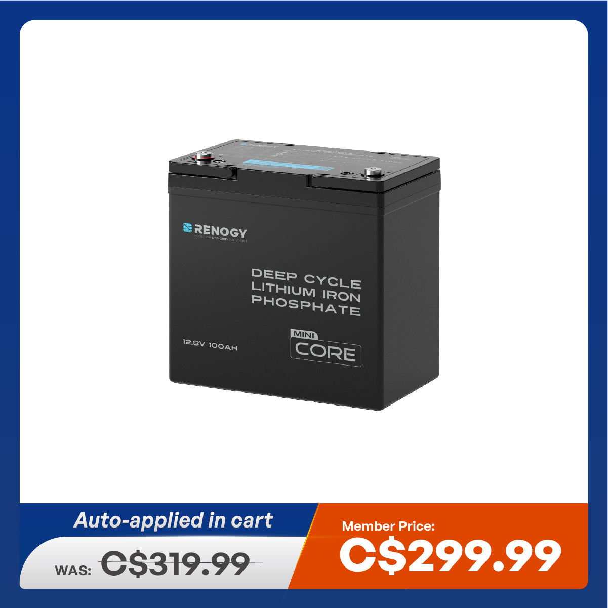 Mini Size 12V 100Ah/200Ah/300Ah LiFePO4 Battery