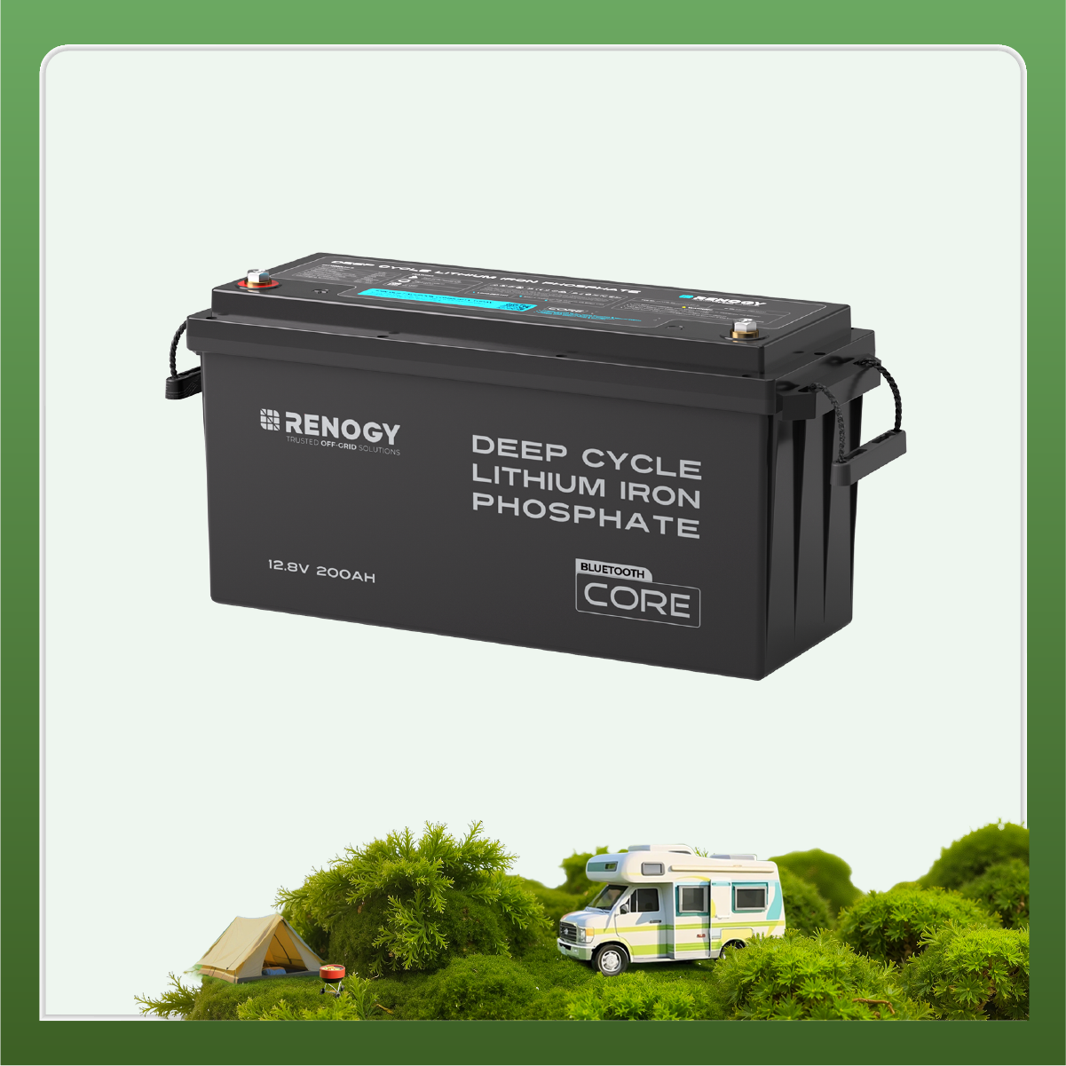 12V 200Ah LiFePO4 Battery w/ Bluetooth | Core Series