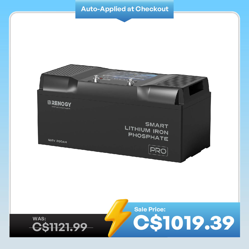 12V 200Ah LiFePO4 Battery w/ Bluetooth & Self-Heating | Pro Series