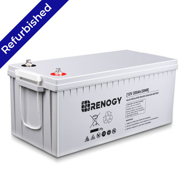 Batterie AGM à décharge profonde 12 volts 200 Ah remise à neuf 