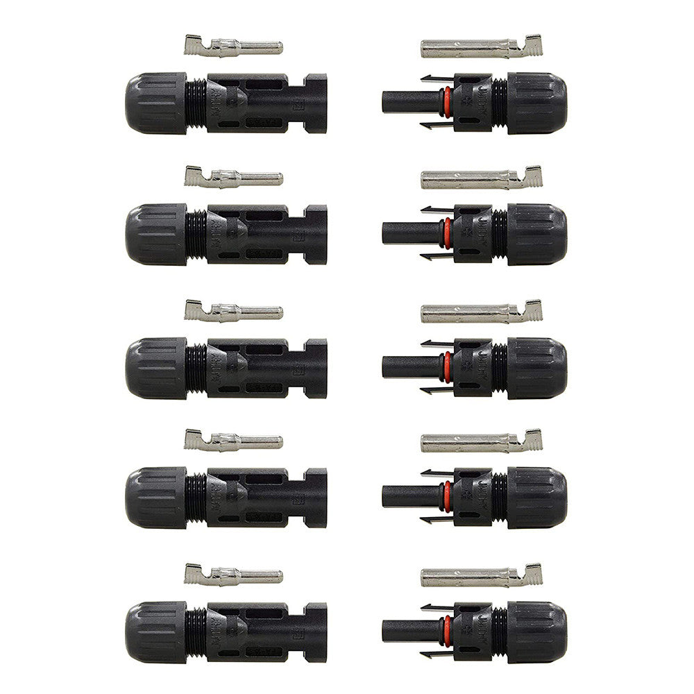 Renogy Solar Male/Female Solar Panel Cable Connectors (5 Pair)