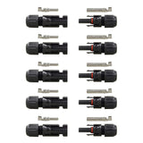 Renogy Solar Male/Female Solar Panel Cable Connectors (5 Pair)