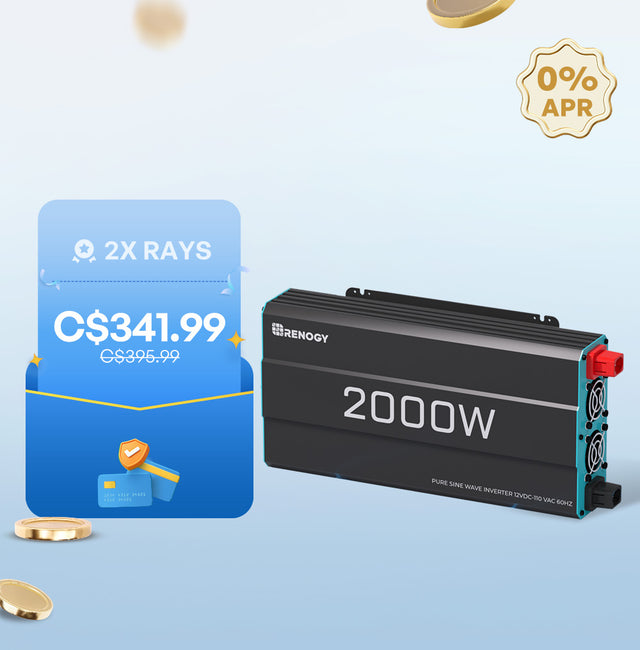 Renogy 12V 2000W Pure Sine Wave Inverter