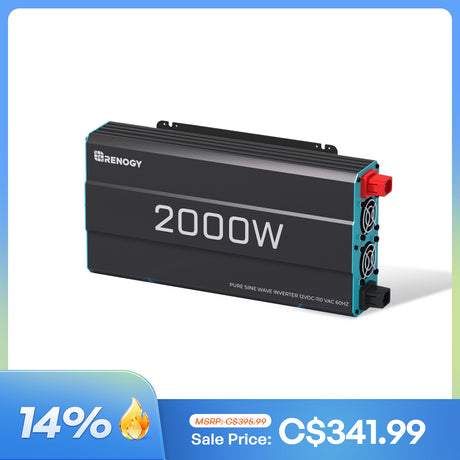 Renogy 12V 2000W Pure Sine Wave Inverter
