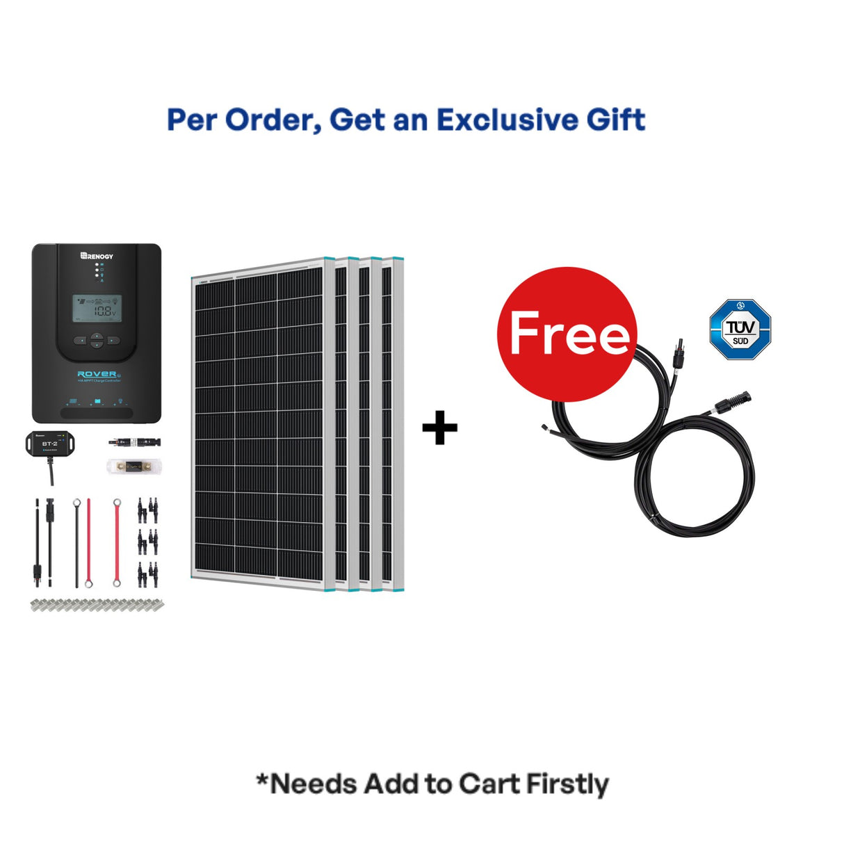 400 Watt 12 Volt  Solar Premium Kit with 40Amp MPPT Solar Charge Controller
