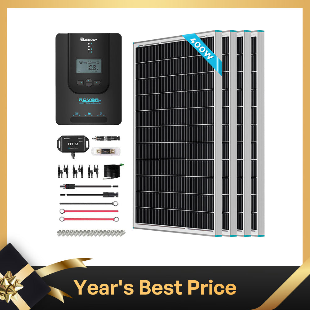 400W 12V Solar Premium Kit with 40Amp MPPT Solar Charge Controller