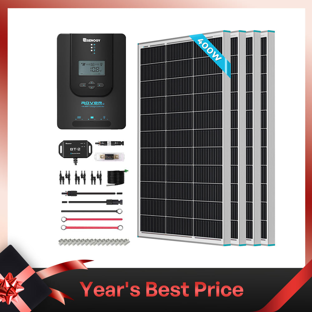 400W 12V Solar Premium Kit with 40Amp MPPT Solar Charge Controller