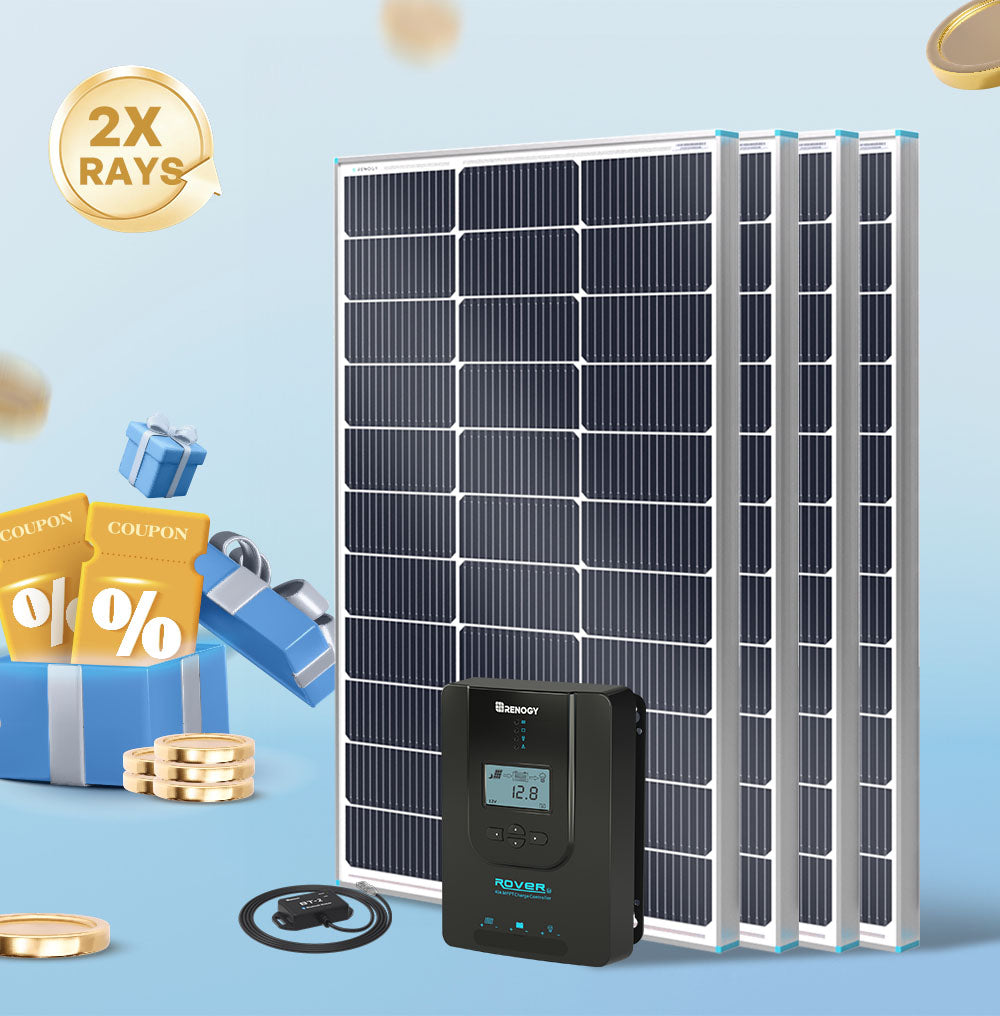 400W 12V Solar Premium Kit with 40Amp MPPT Solar Charge Controller