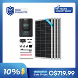 Kit Solaire Premium 400W 12V avec Contrôleur de Charge Solaire MPPT 40A
