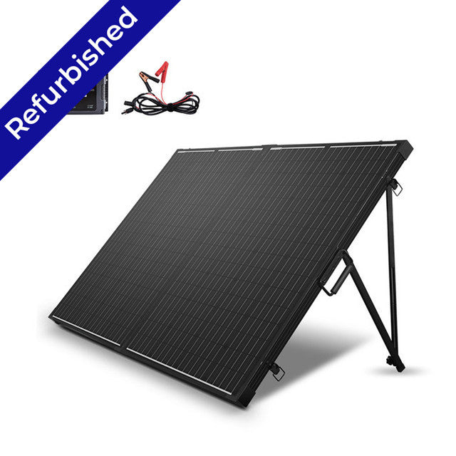 Valise solaire monocristalline 200 watts 12 volts rénovée avec Voyager 