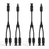 Câble adaptateur parallèle en Y pour connecteurs solaires Renogy, paire MMF+FFM