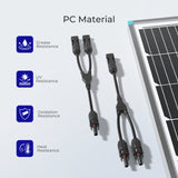 Câble adaptateur parallèle en Y pour connecteurs solaires Renogy, paire MMF+FFM