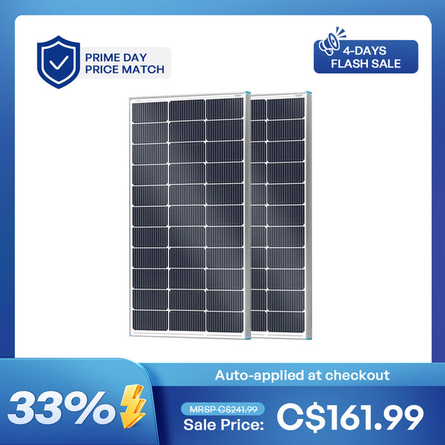 Renogy 100W N-Type Solar Panel (2 pcs)