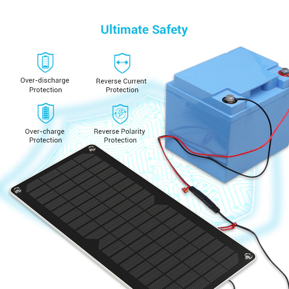 Chargeur et mainteneur de batterie solaire 10 W 
