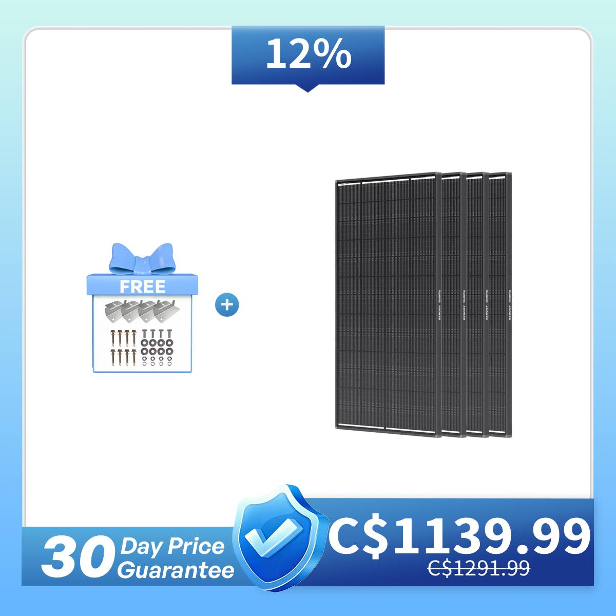 ShadowFlux™ 100/195W N-Type High Efficiency Anti-Shading Solar Panel