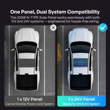 N-Type Solar Panel 200W, compatible with 12V and 24V systems