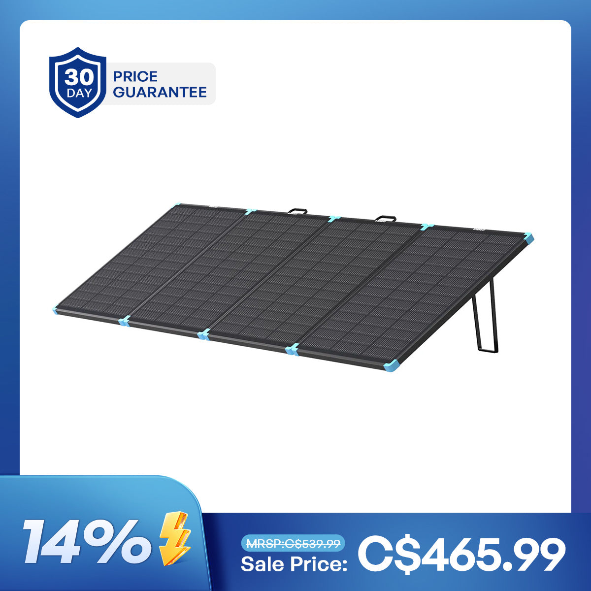 300W N-Type Lightweight Portable Solar Panel Suitcase