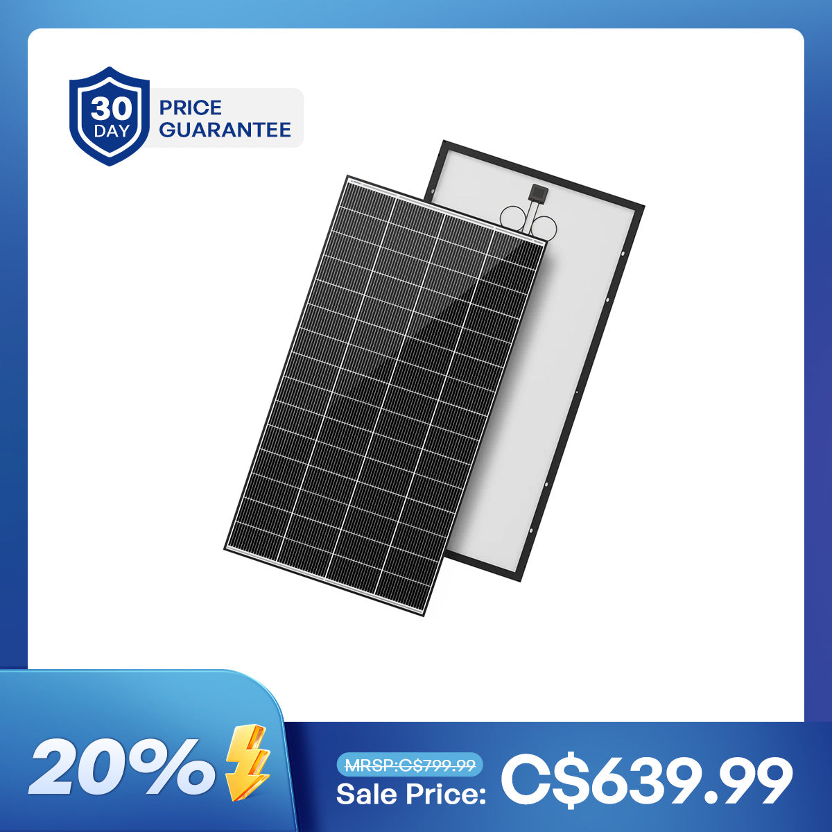320W N-Type Solar Panel（2-Pack）