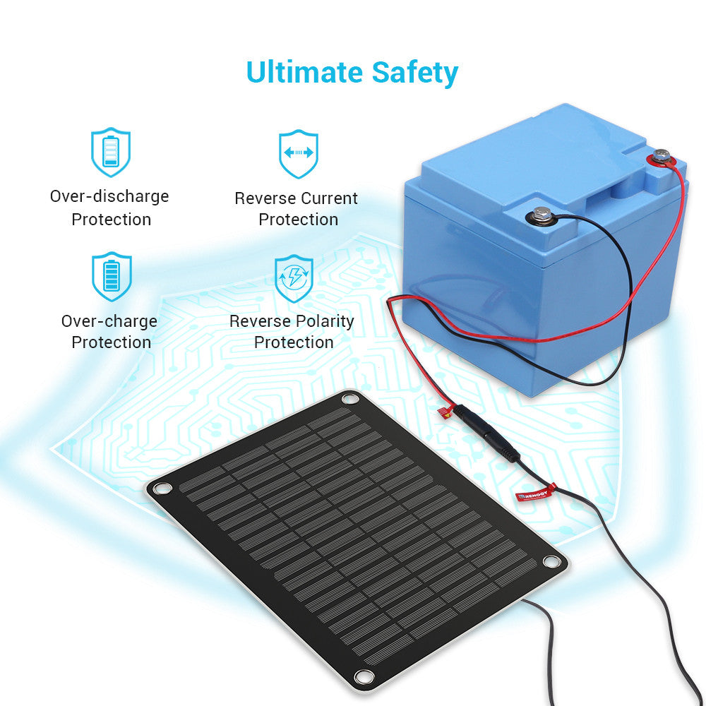 Chargeur et mainteneur de batterie solaire 5 W 