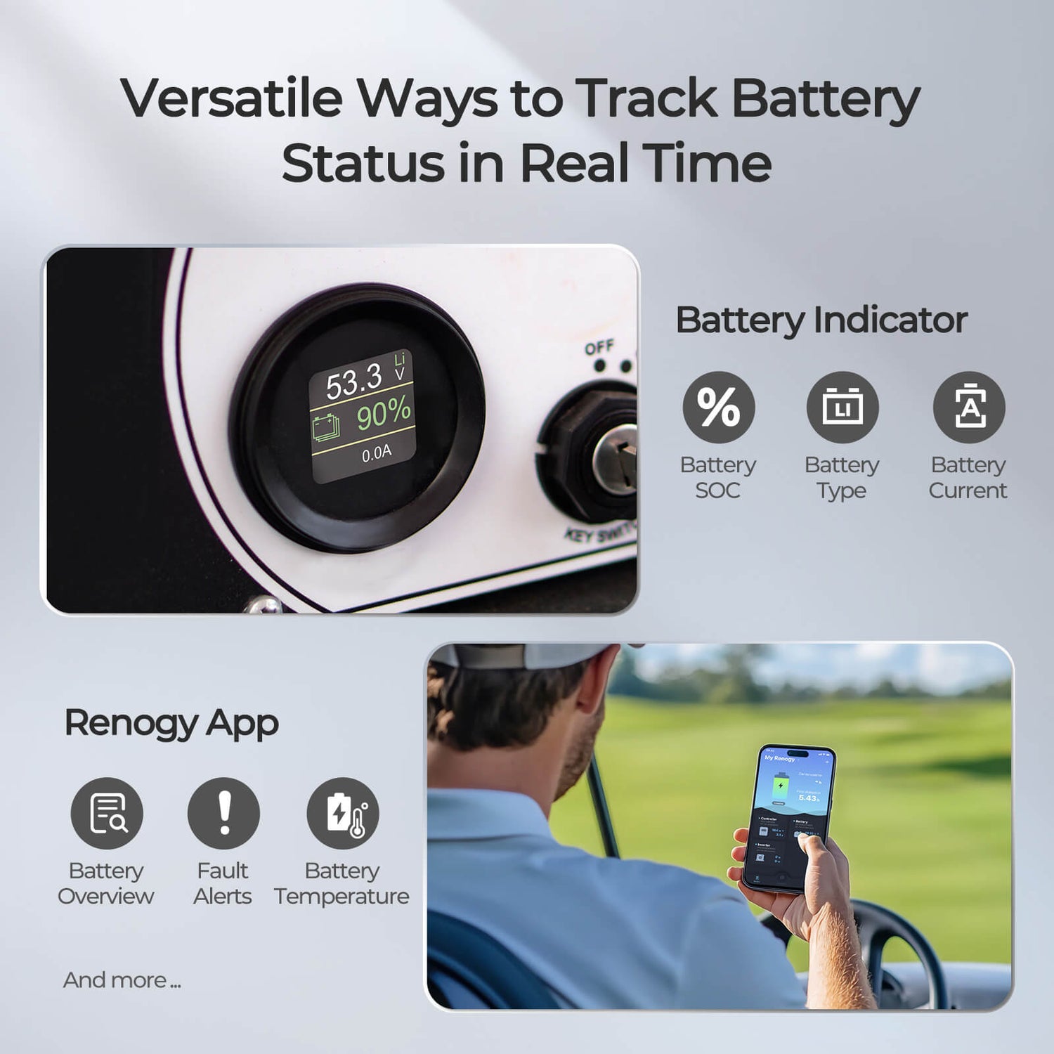 48V 105Ah Golf Cart Lithium Iron Phosphate Battery