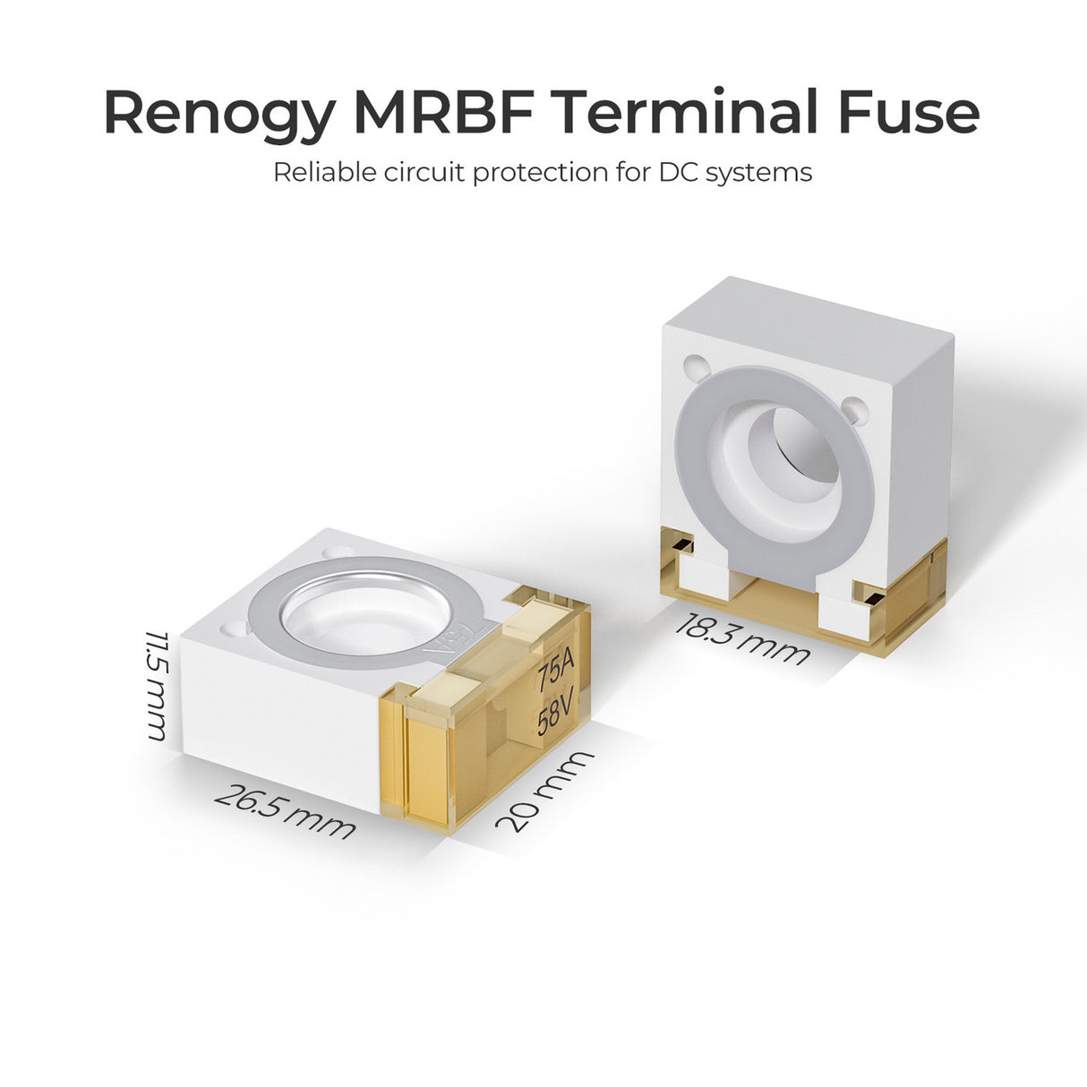 Fusible terminal MRBF 30A/40A/60A/75A/100A/150A/200A/250A/300A/350A/400A 