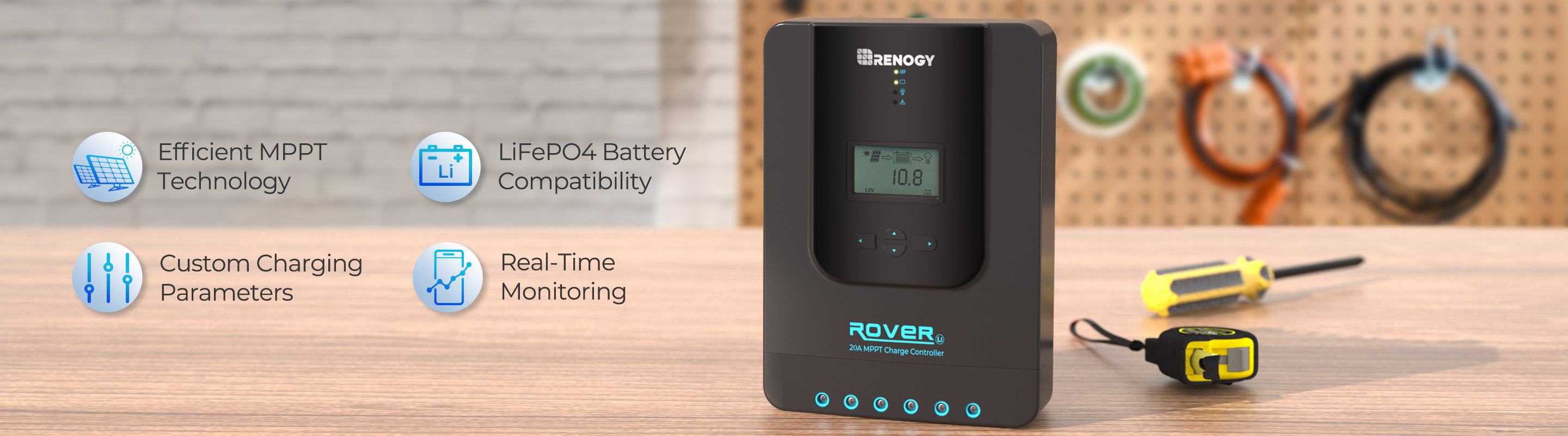 Renogy Li Rover 40 Amp MPPT Solar Charge Controller | Renogy Solar