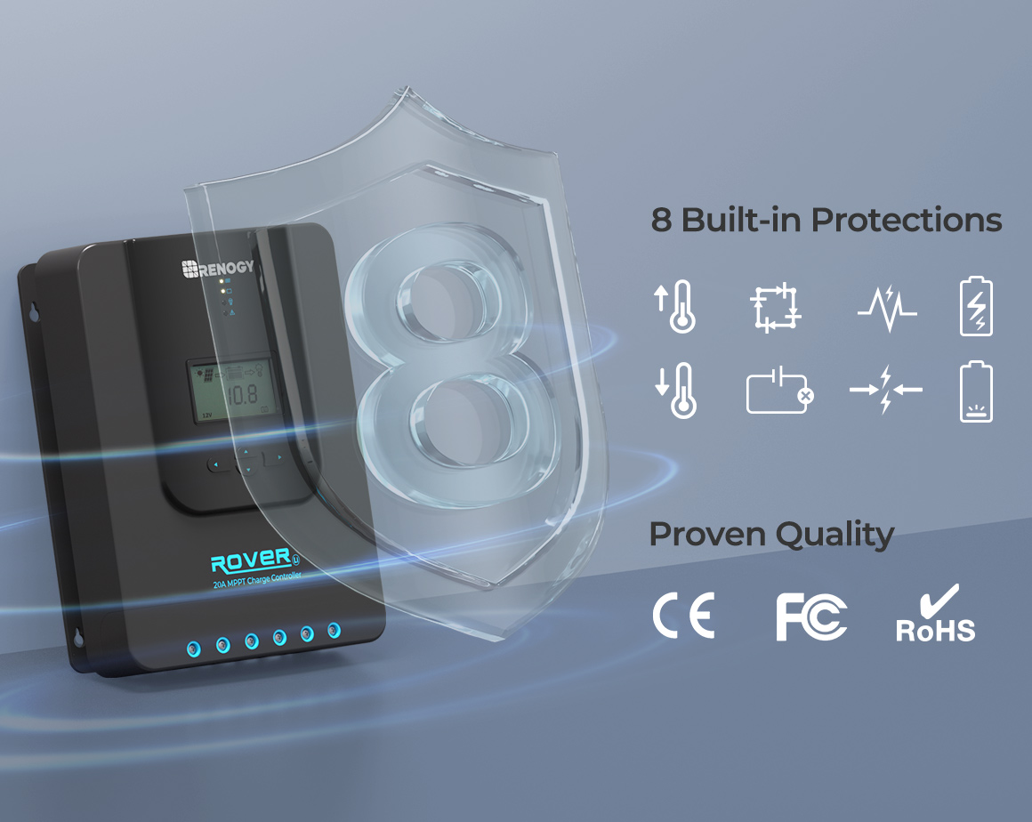 Renogy Li Rover 40 Amp MPPT Solar Charge Controller | Renogy Solar